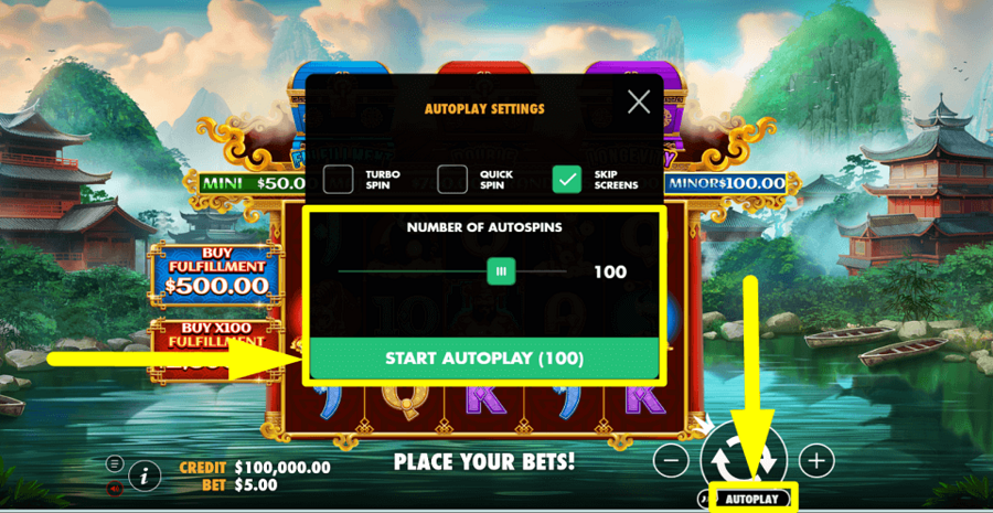 Chests Of Cai Shen 2 Autoplay Feature