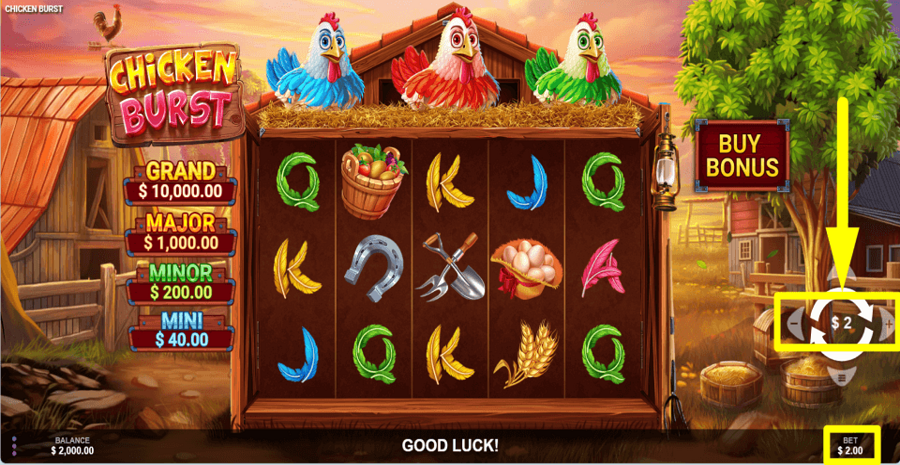 Chicken Burst Bet Value