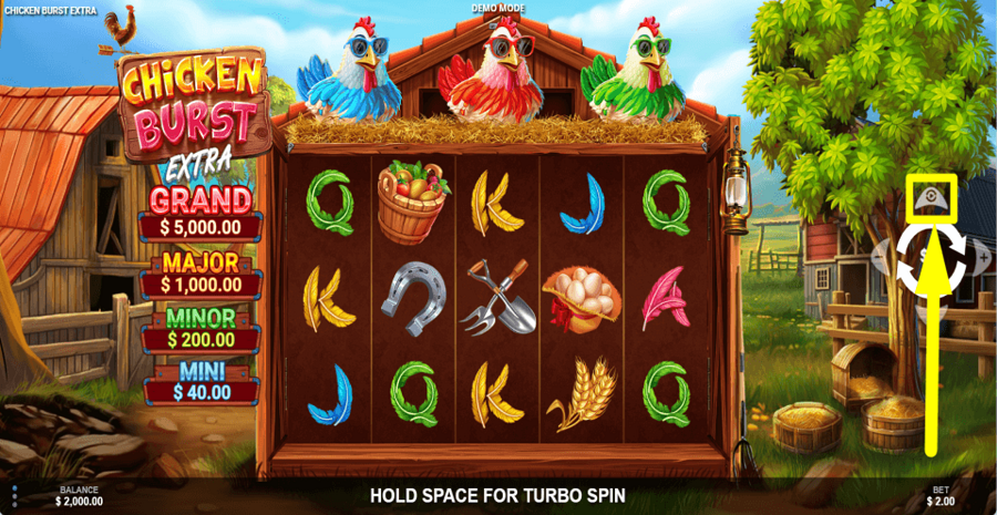 Chicken Burst Extra Autoplay Feature