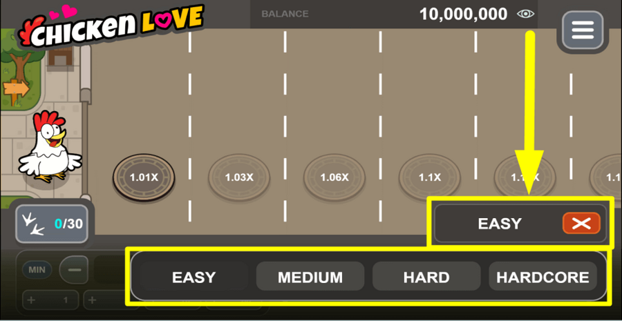 Chicken Love Game Level