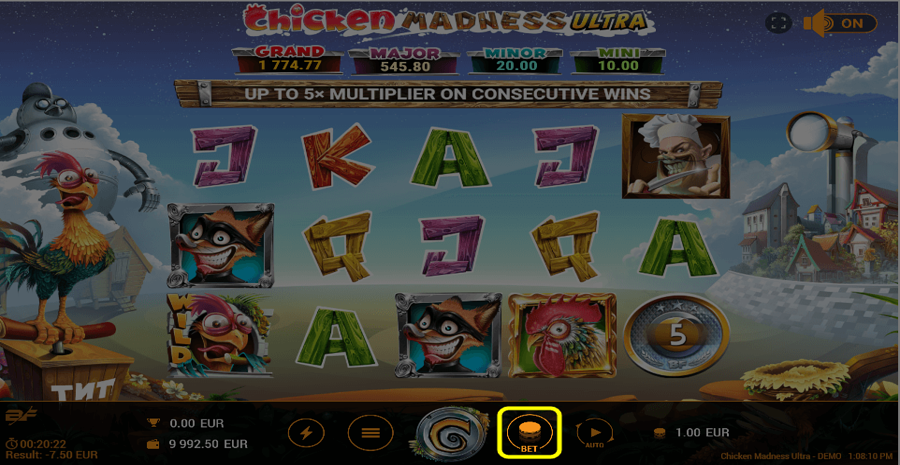 Chicken Madness Ultra Bet Select