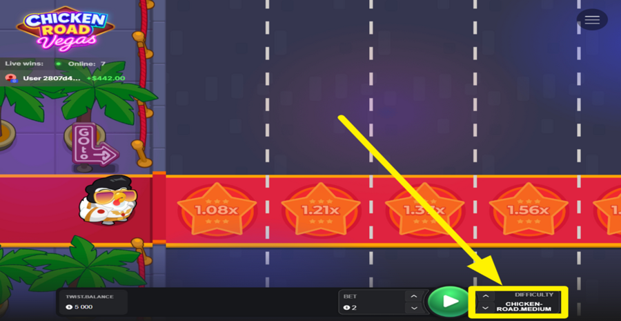 Chicken Road Vegas Adjust Difficulty