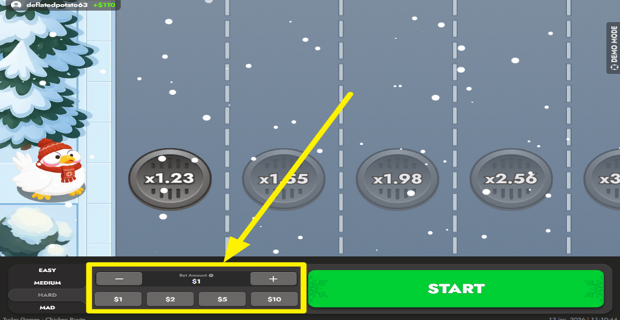 Chicken Route Choose Bet