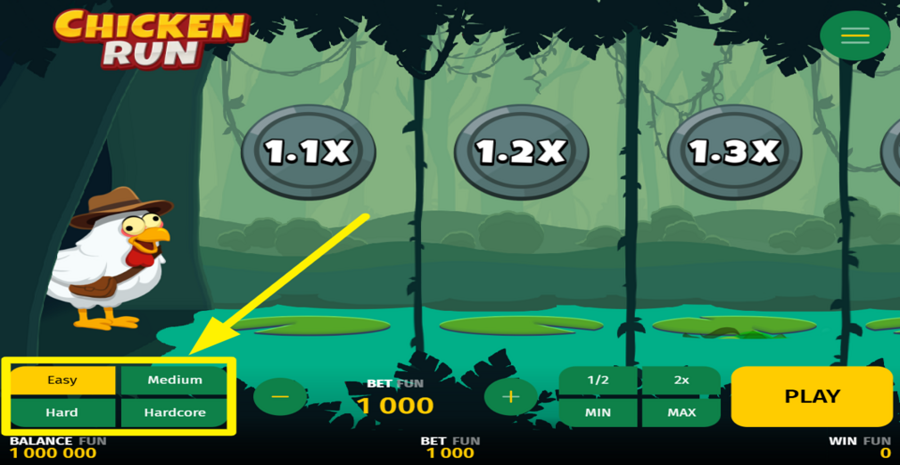 Chicken Run Choose Risk Level