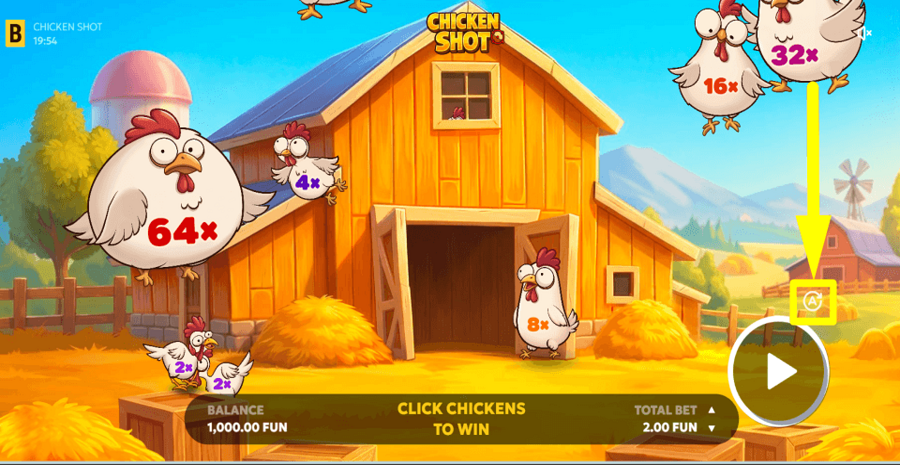 Chicken Shot Autoplay Feature