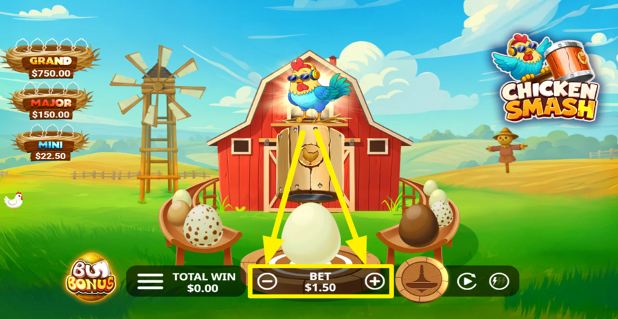 Chicken Smash Adjust Bet