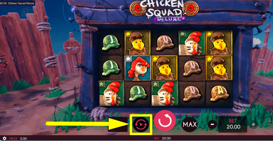 Chicken Squad Deluxe Autoplay Feature