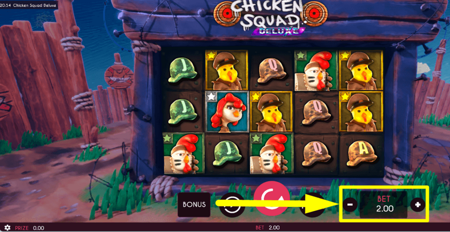 Chicken Squad Deluxe Bet Value