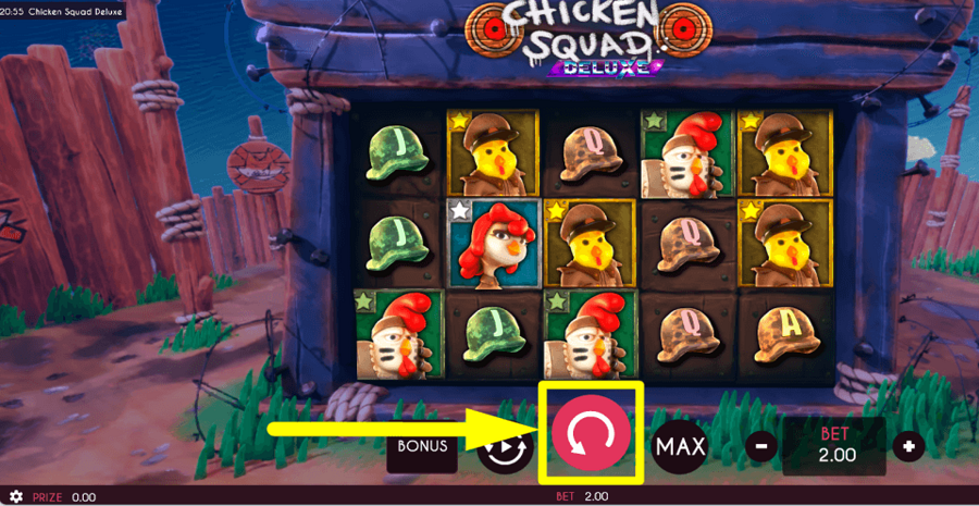 Chicken Squad Deluxe Spin Button