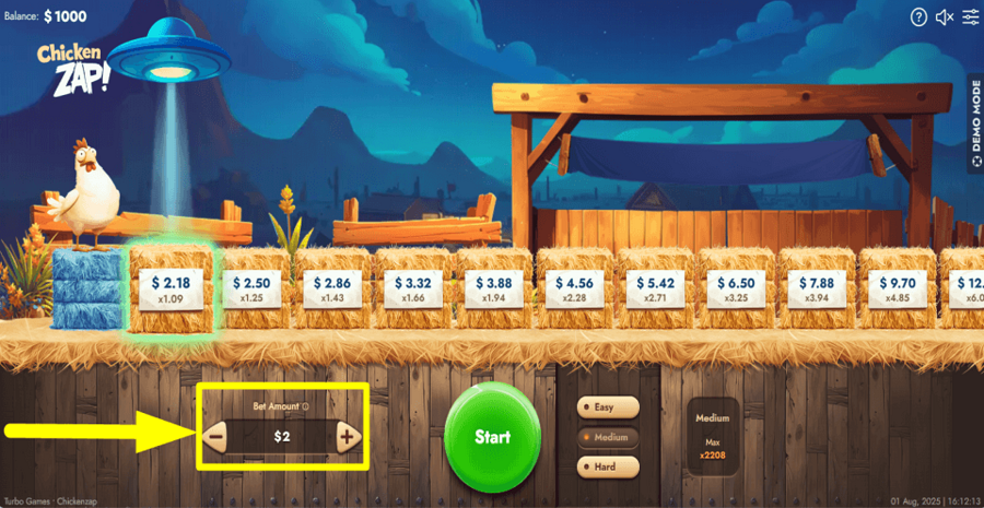Chicken Zap Bet Value