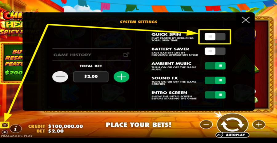 Chilli Heat Spicy Spins Turbo