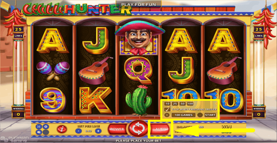 Chilli Hunter Autoplay Feature