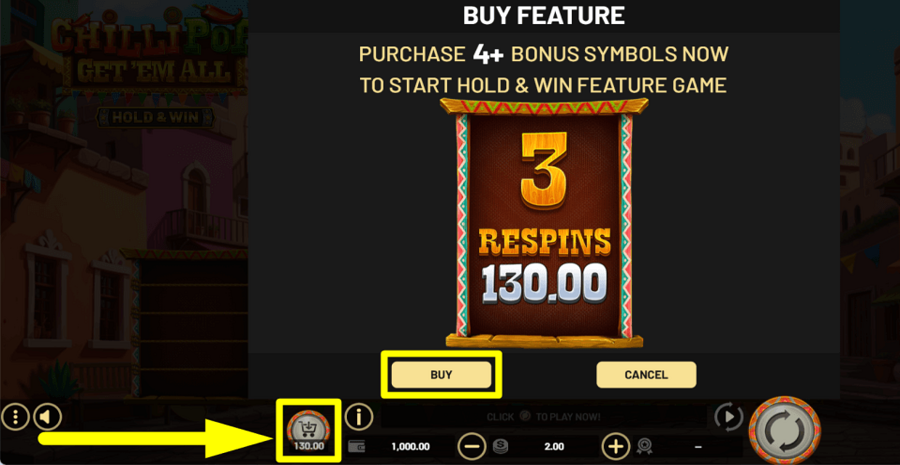 Chillipop Get Em All Hold And Win Buy Feature