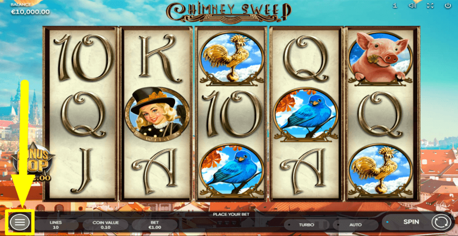 Chimney Sweep Settings Tab