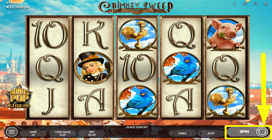 Chimney Sweep Spin Button