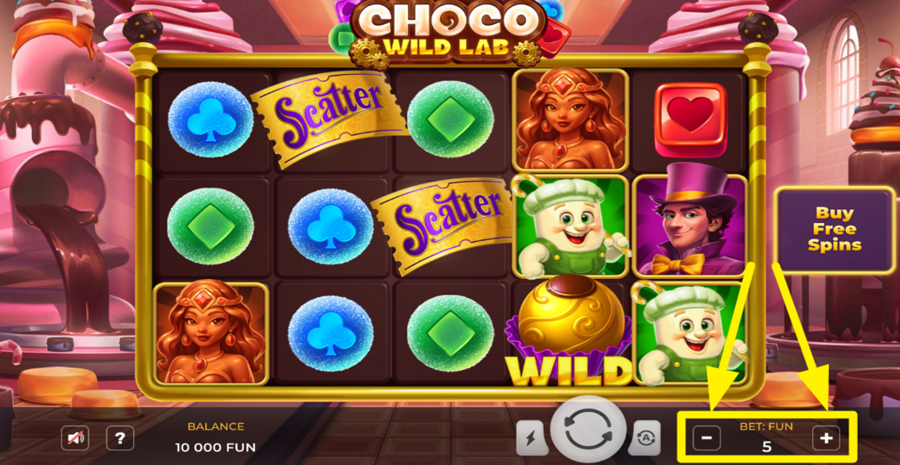 Choco Wild Lab Adjust Bet
