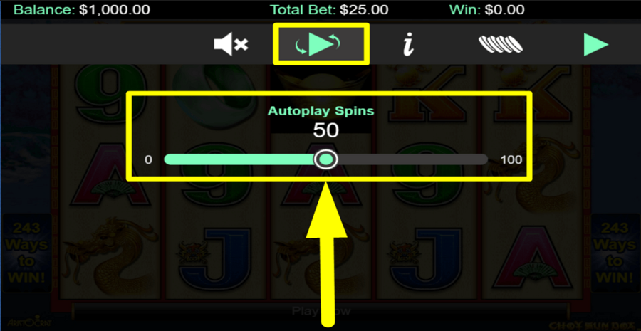 Choy Sun Doa Autoplay Feature