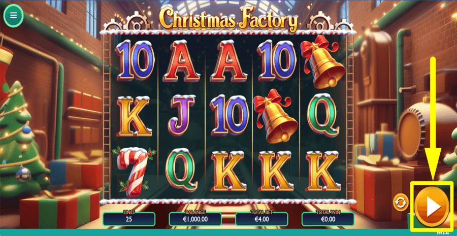 Christmas Factory Play Button