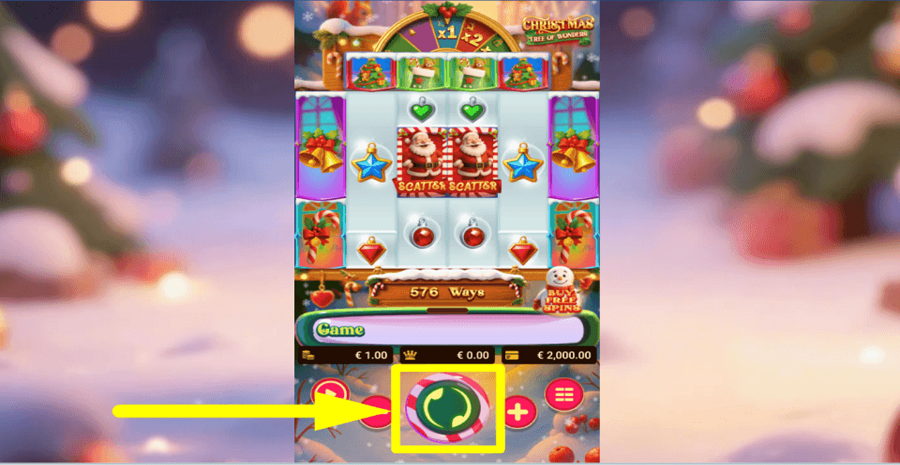 Christmas Tree Of Wonders Spin Button