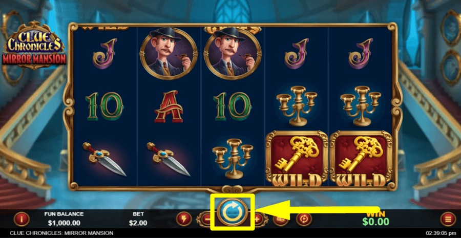 Chronicles Mirror Mansion Spin Button