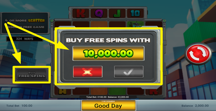 Clash Of The Giants Buy Bonus