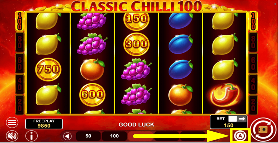Classic Chilli 100 Autoplay Feature
