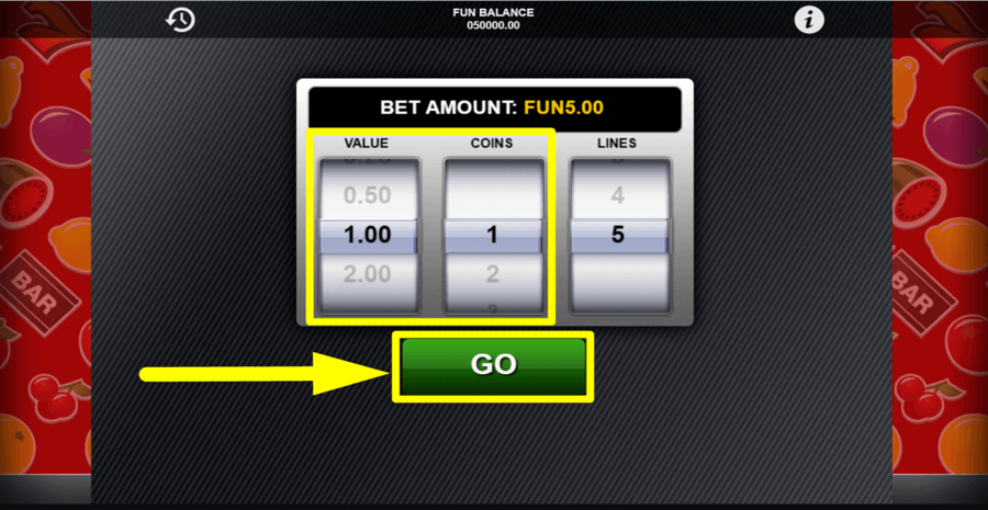 Classic Fruit Bet Value