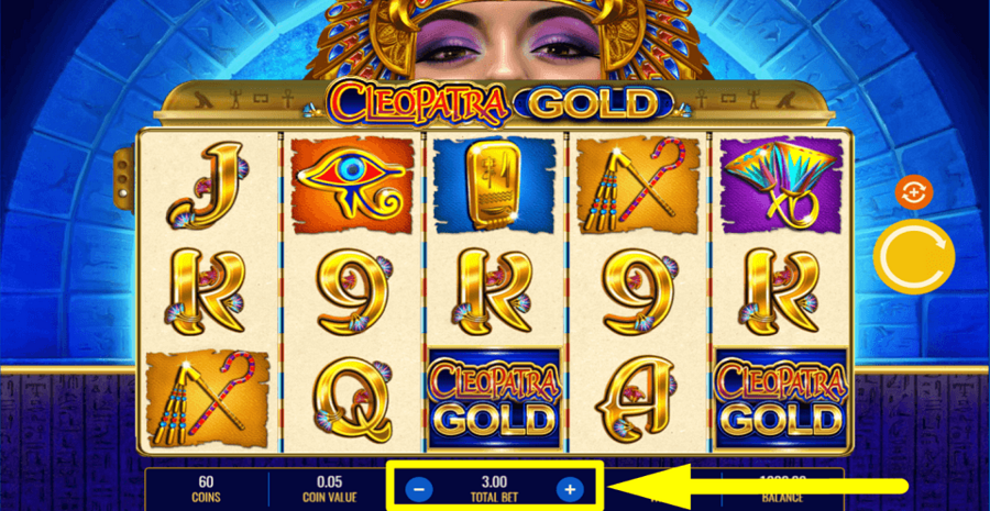 Cleopatra Gold Bet Value