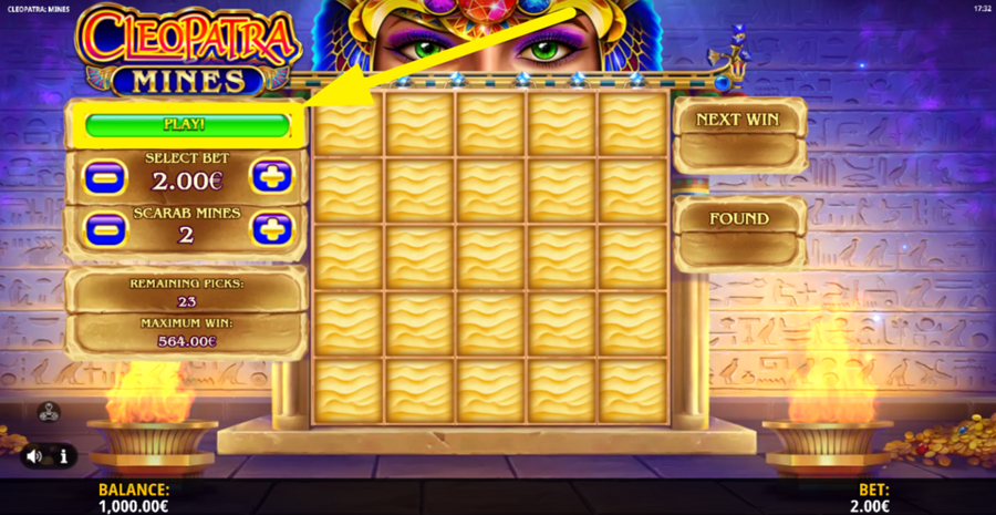 Cleopatra Mines Play