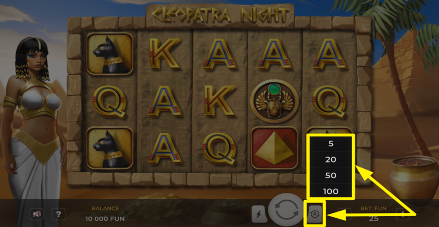 Cleopatra Night Autoplay