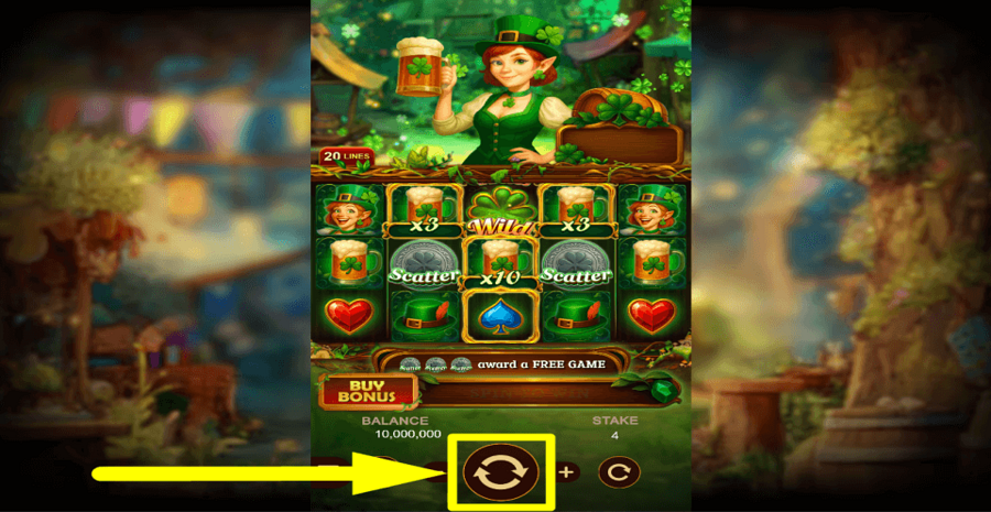 Clover Brew Spin Button