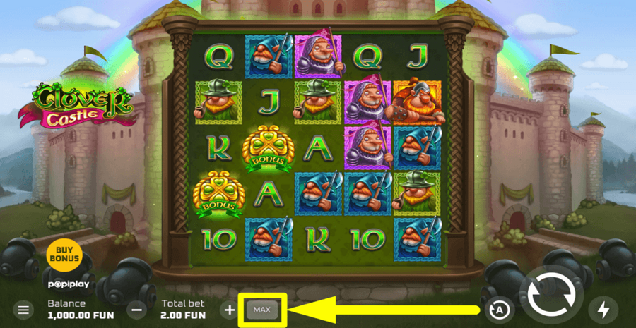 Clover Castle Max Button