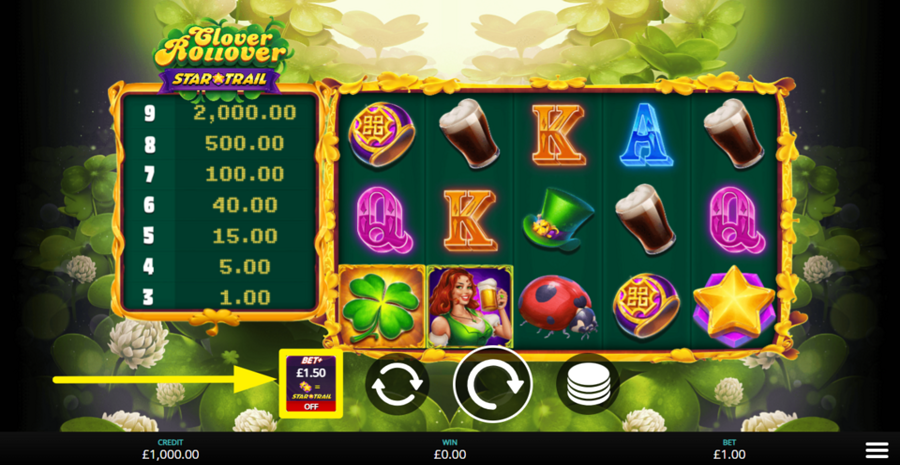 Clover Rollover Startrail Bet Plus