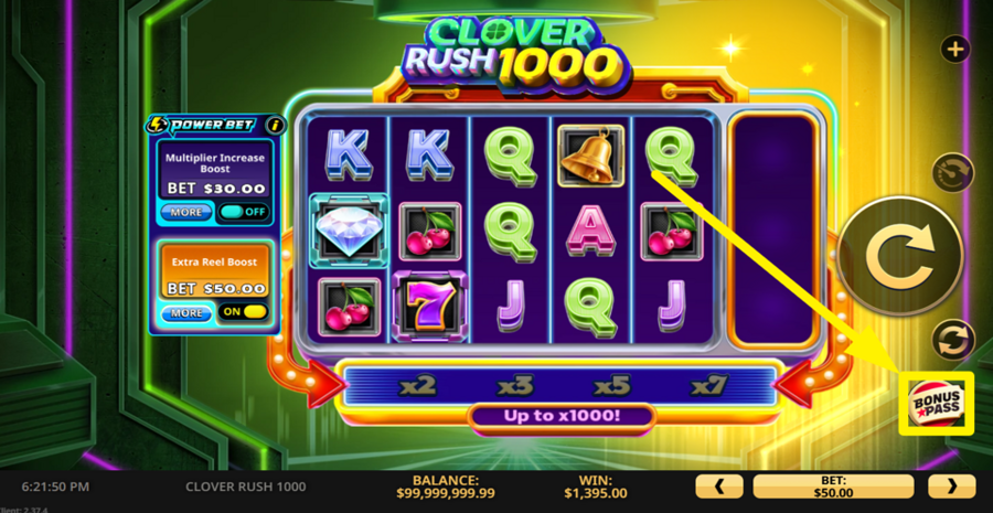 Clover Rush 1000 Bonus Buy
