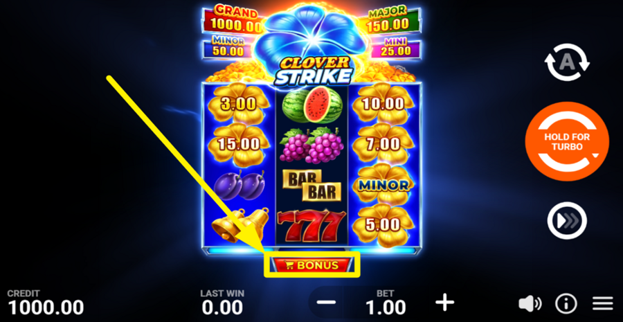 Clover Strike Hold And Win Buy Bonus