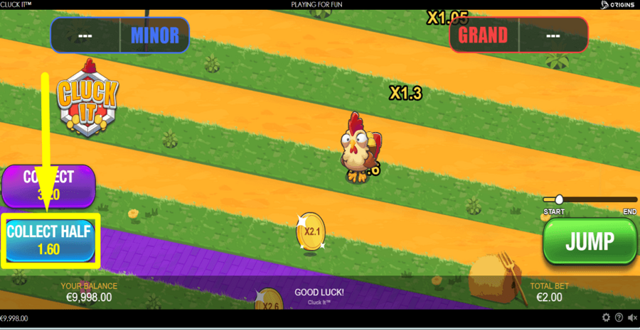 Cluck It Collect Half Button