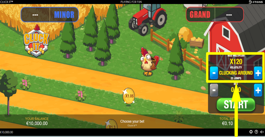 Cluck It Volatility Feature