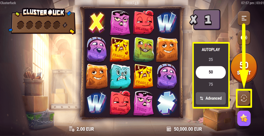 Cluster Uck Autoplay Feature