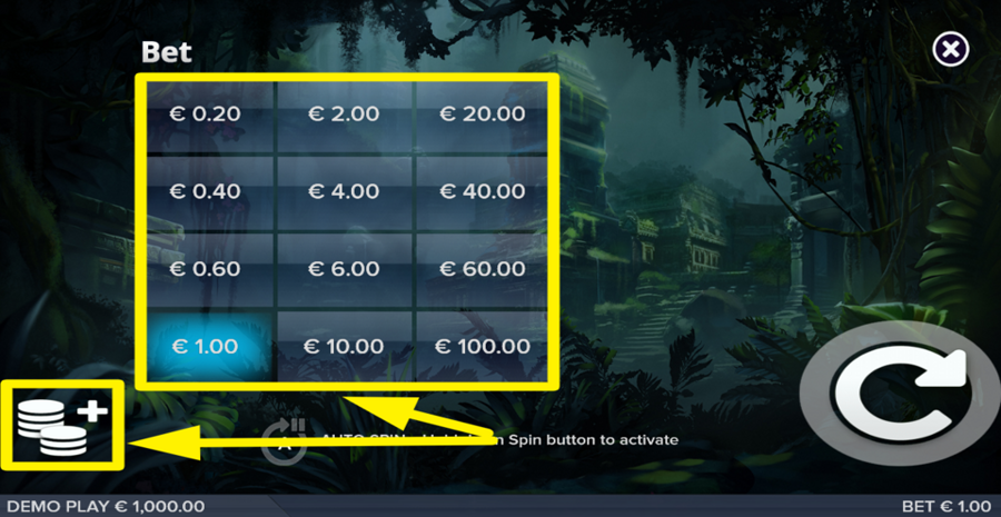 Coba Reborn Adjust Bet