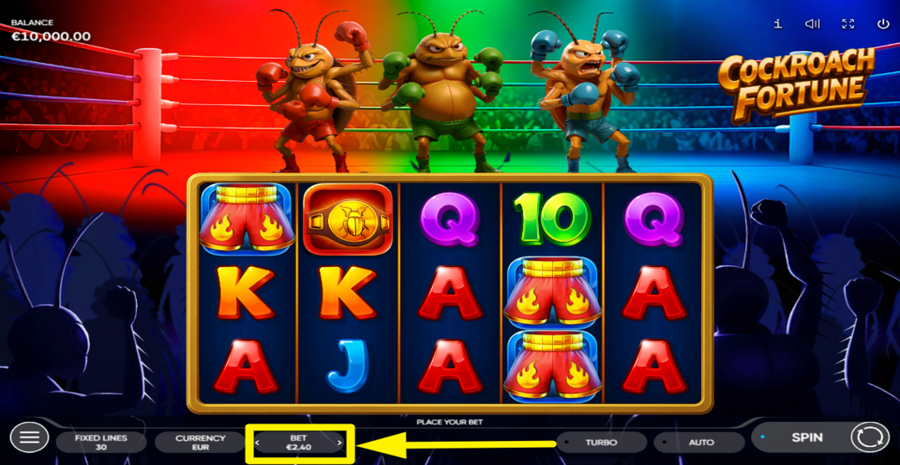 Cockroach Fortune Adjust Bet