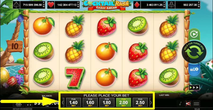 Cocktail Rush Easter Edition Bet Value