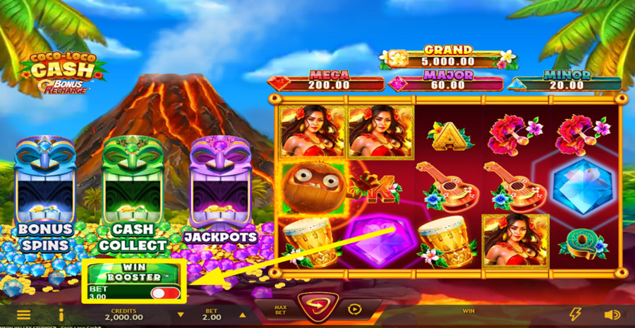 Coco Loco Cash Win Booster