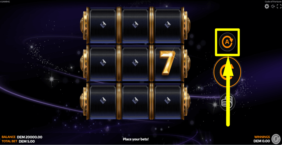 Code Of Fortune Autoplay Feature