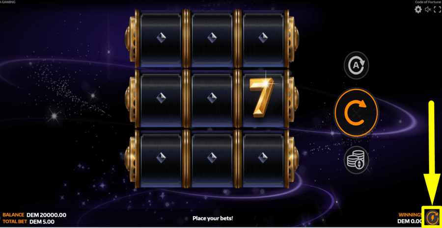 Code Of Fortune Turbo Feature