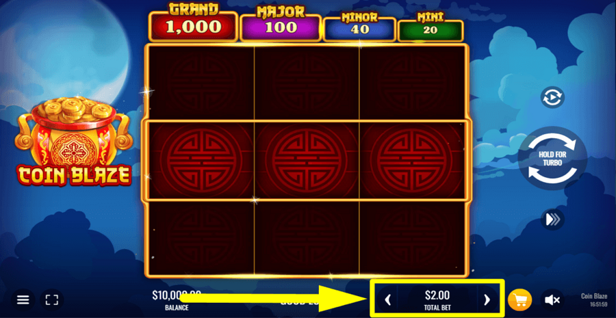 Coin Blaze Bet Value