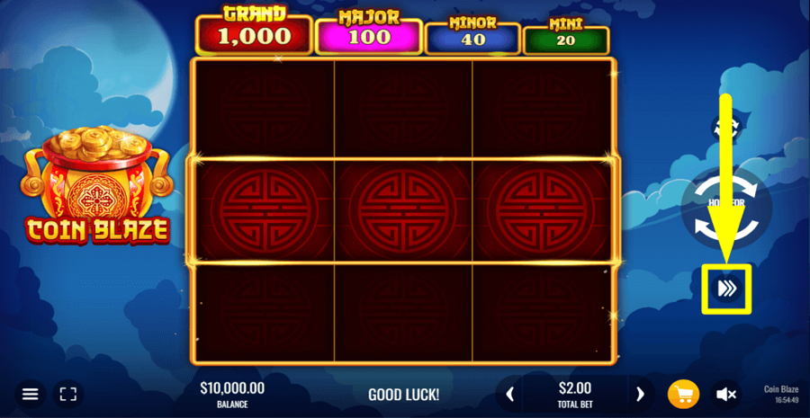 Coin Blaze Turbo Feature