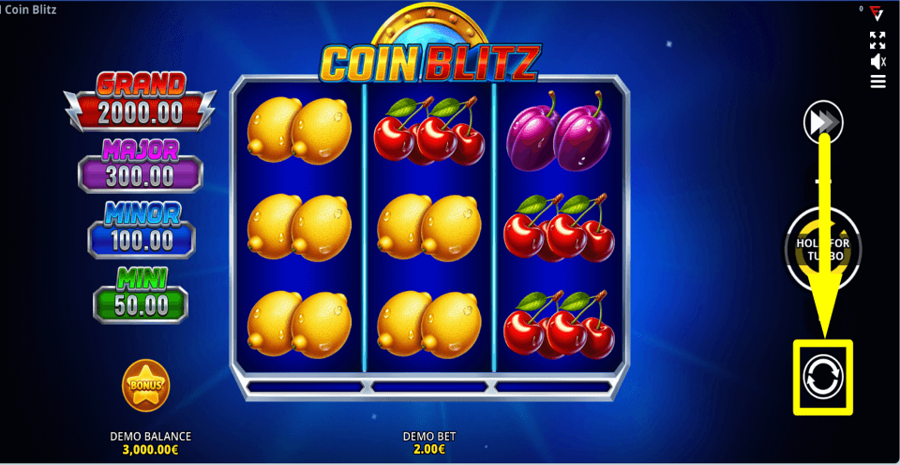 Coin Blitz 3x3 Running Wins Autoplay Feature