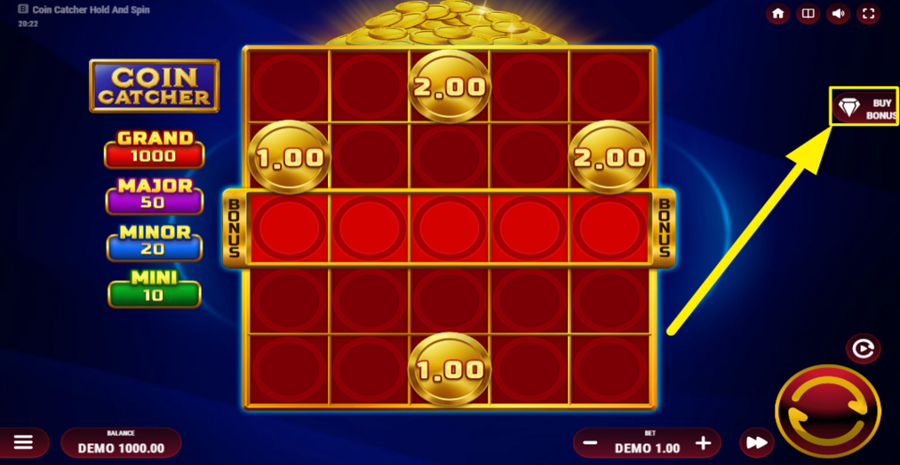 Coin Catcher Buy Bonus