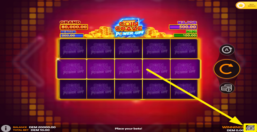 Coin Craze Powerup Turbo