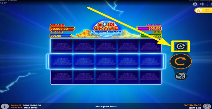 Coin Craze Supercharged Autoplay
